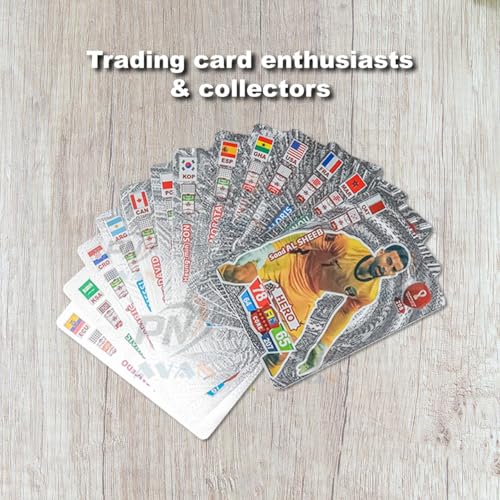 PN AVAN Football Card Set Waterproof Plastic Card 55 Silver Card (Silver Colour) - Image 2