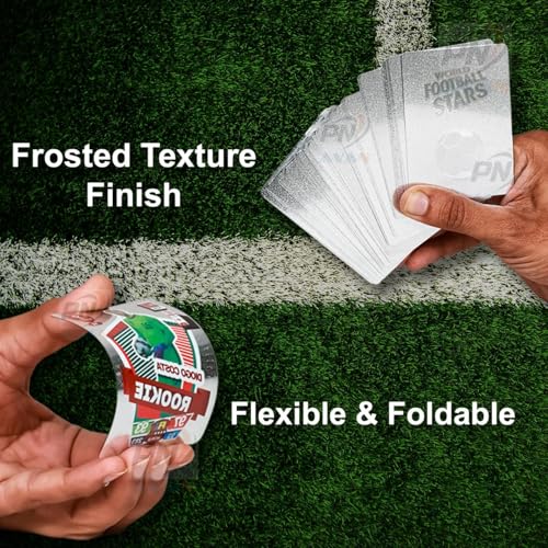 PN AVAN Football Card Set Waterproof Plastic Card 55 Silver Card (Silver Colour) - Image 5