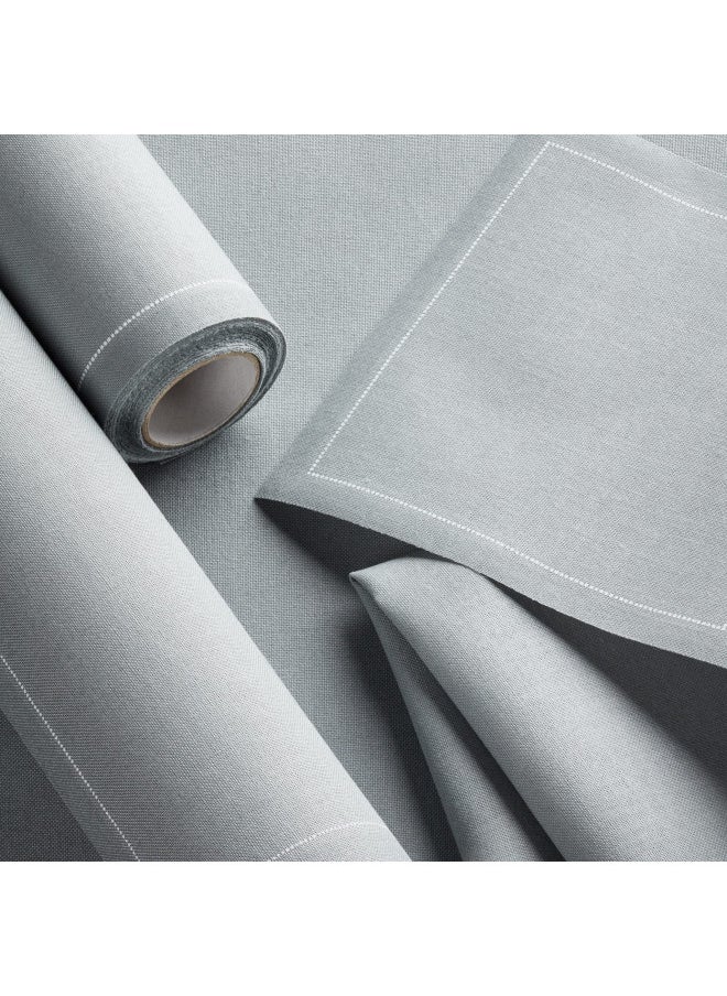 Cotton Cocktail Napkin - 4.3 x 4.3 in - 50 units per roll - Grey