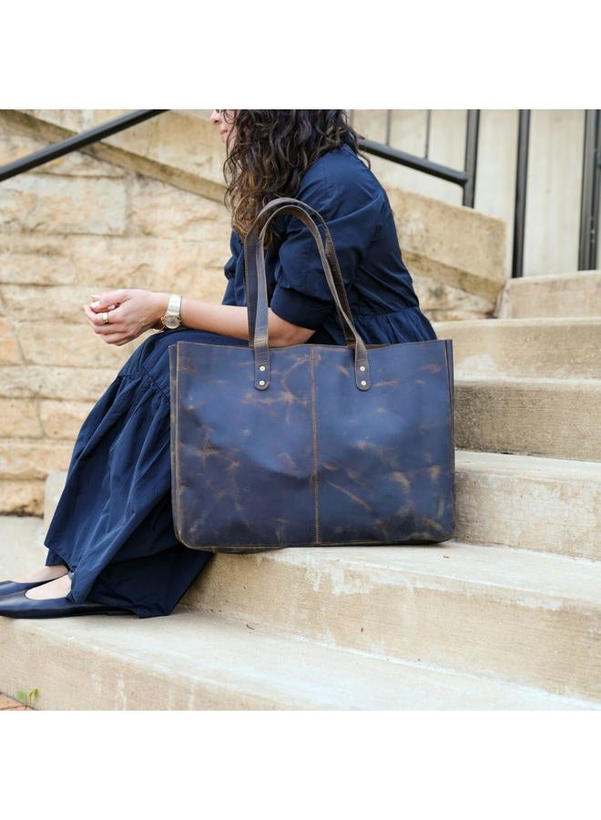 Komalc Genuine Soft Buffalo Leather Tote Bag Elegant Shopper Shoulder BagSALE - Image 3