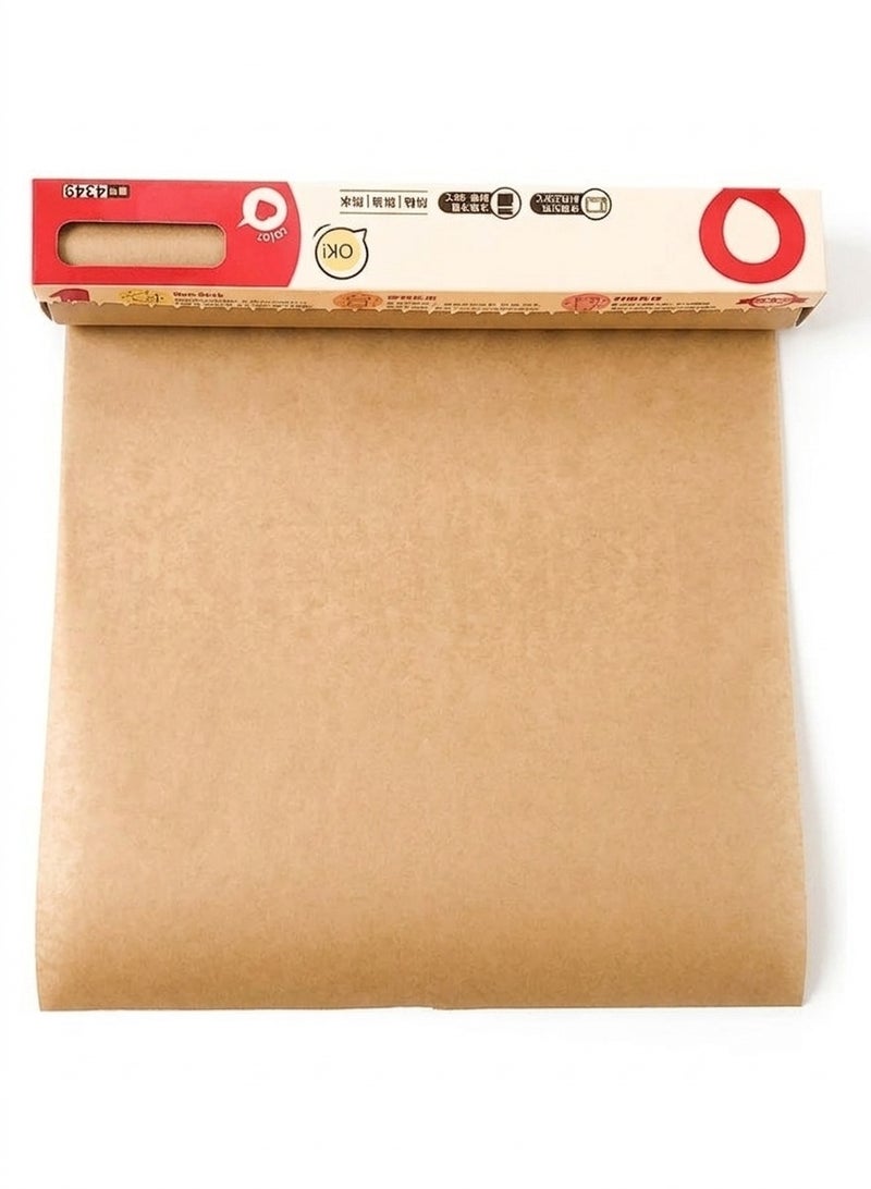 Happy Home Multi-purpose Parchment Paper Roll 20m x 30cm, Non-Stick Greaseproof Paper Sheets Hamburger Paper for Grilling, Sandwiches, and French Fries - Image 3