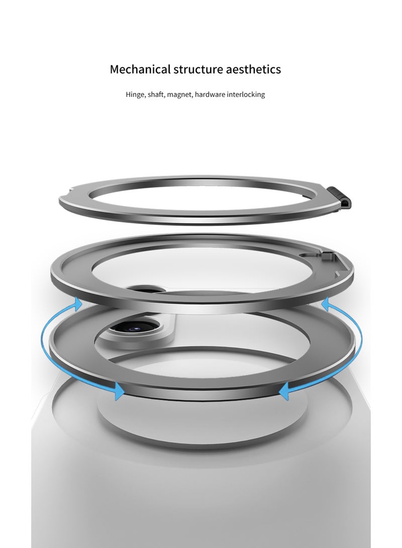 GKK Magnetic Protective Case Compatible with Samsung Galaxy Z Fold 7 5G (2025) ,Polycarbonate Cover with Screen Protector [Compatible with MagSafe] and Rotating Ring, Full-Hard Shell - Image 5