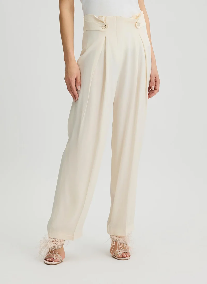 Liu Jo Silk-blend trousers