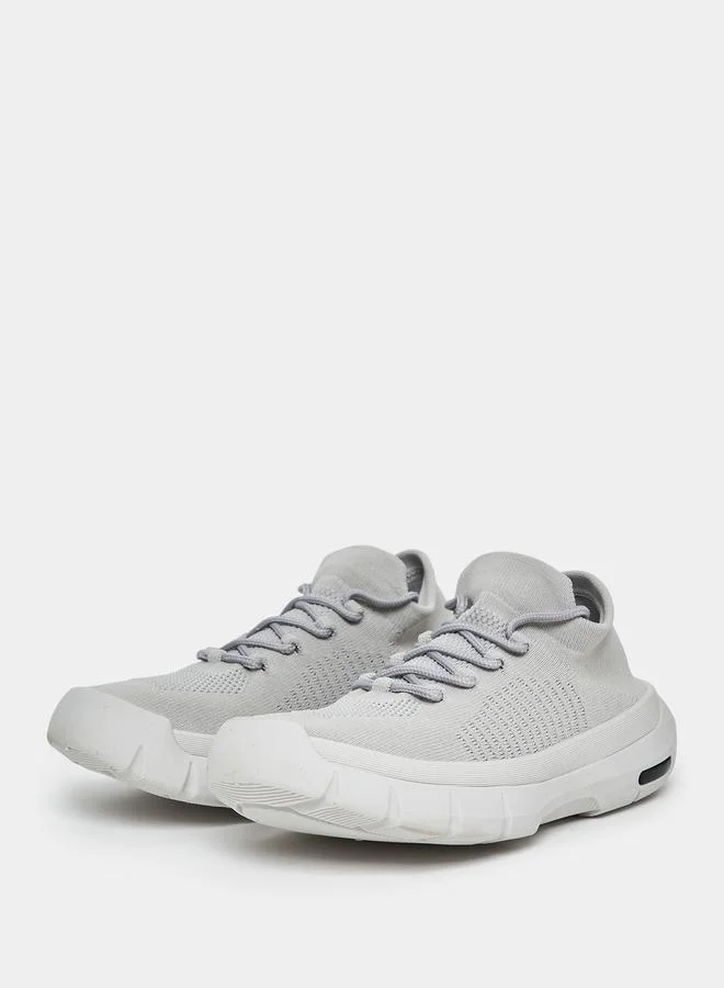 Styli Textured Chunky Sole Lace Up Sneakers
