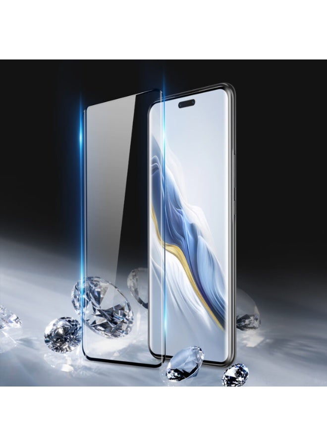 DUX DUCIS Tempered Glass Screen Protector, DUX - DUCIS Compatible with Honor Magic 6 Pro , Full Coverage Black Edge Clear Screen Protector (Full Glue Clear Black Edge) - Image 2