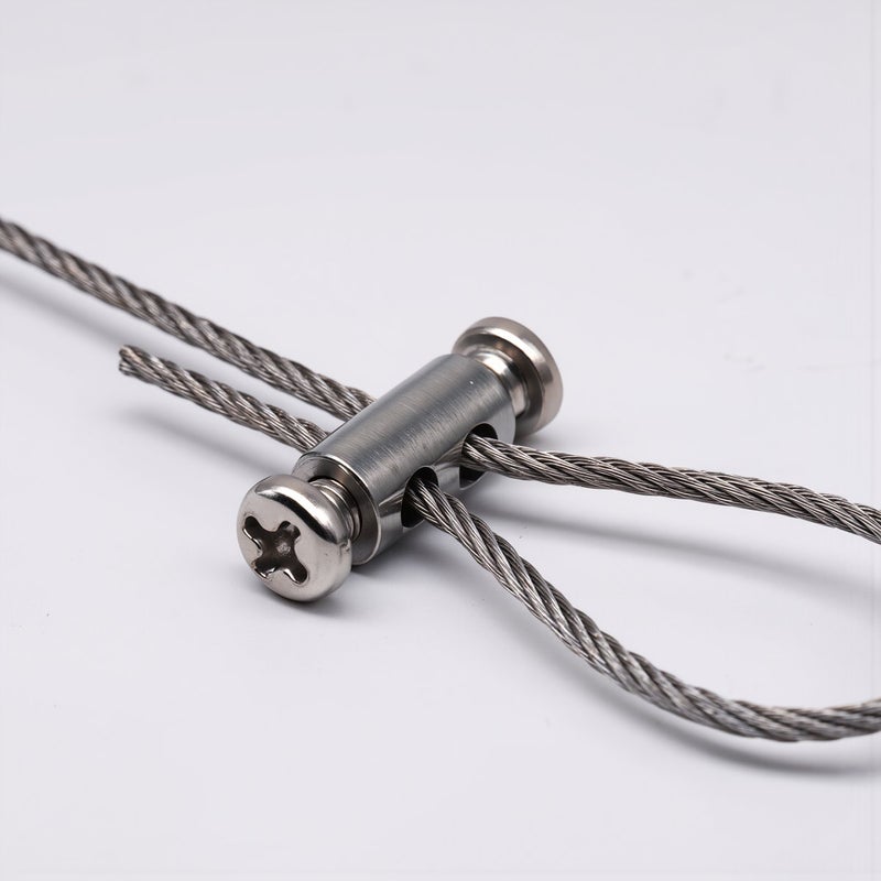 Stainless Steel Wire Hanging Rope 1.5mm Dia 0.5m Disc Mount Heavy Duty for Sign Light - Image 4