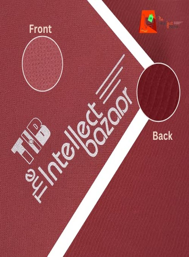 TIB Yoga Mat 4mm Anti-Skid EVA Yoga Mats for Women & Men with Strap | Anti Slip Exercise Mat - Maroon - Image 3