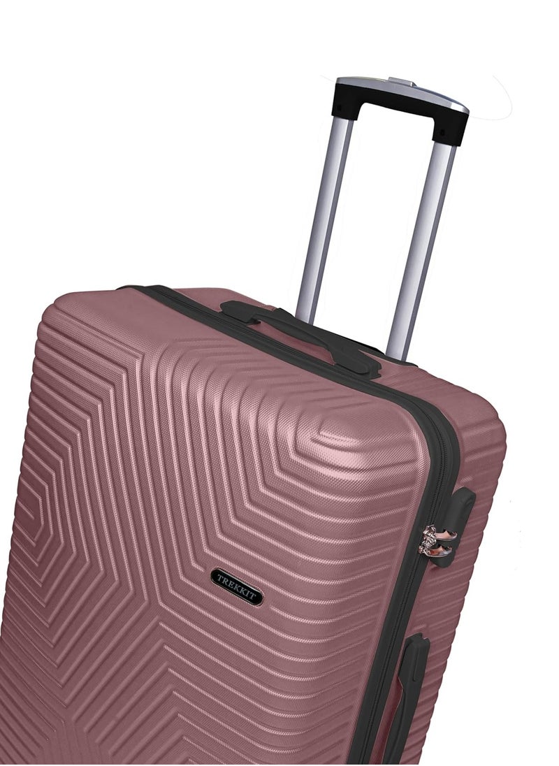 TrekKit Lightweight Checked Suitcase Luggage Trolley - Hardshell Suitcase for 30kg Spinner Luggage for Travel | ABS Material with 4 Spinner Wheels (Rose Gold, 28 Inches (71 cm)) - pzsku/Z1AF214B2DE4F32E82C87Z/45/_/1737585457/000ca178-f8fd-4162-9069-933e79729aae