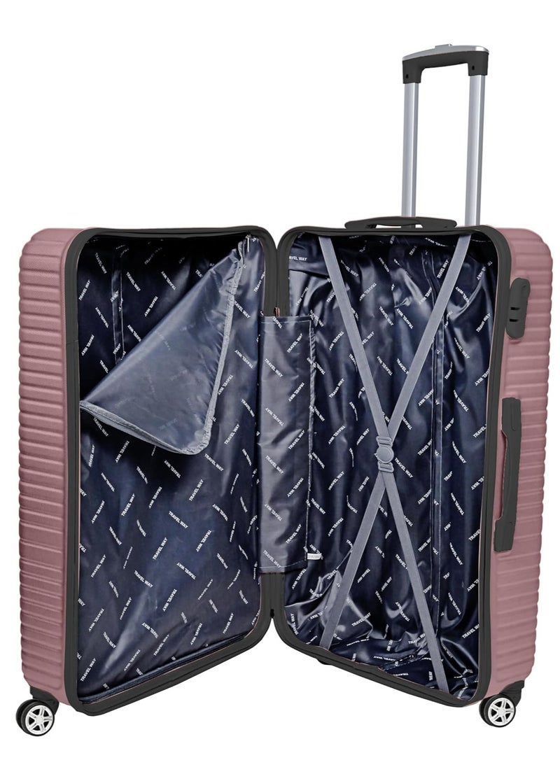 TrekKit Lightweight Checked Suitcase Luggage Trolley - Hardshell Suitcase for 30kg Spinner Luggage for Travel | ABS Material with 4 Spinner Wheels (Rose Gold, 28 Inches (71 cm)) - pzsku/Z1AF214B2DE4F32E82C87Z/45/_/1737585467/fbda3e4f-d276-44b2-bcb2-aee162989dfa