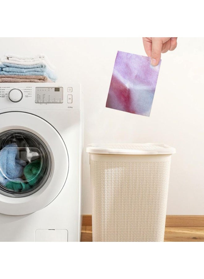 Color Catcher Laundry Sheets - 50 Piece Dye Absorber Sheet Pack | Protects Clothes from Color Bleeding, Prevents Fabric Staining During Wash, Ideal for Travel, Dorm, and Home Laundry Use - Image 3