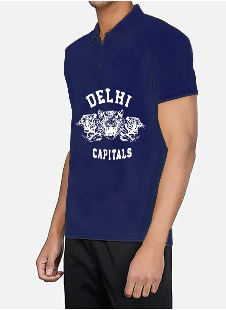 Generic - Delhi Cricket Jersey for Men - Dry-Fit T-Shirt for Men - Perfect for Delhi Cricket Fans - Match Day - Image 1