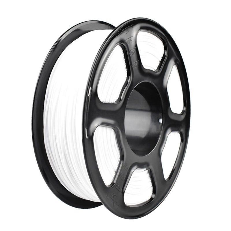3D Printer Filament 1.75mm White 1KG: High Purity No Bubbles - Warp-Free Smooth Molding PETG Consumables for FDM 3D Printers Home DIY Projects - Image 1