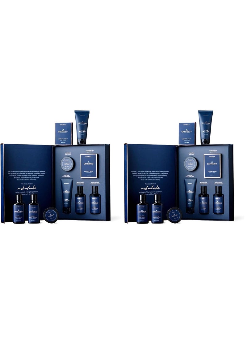 Kimirica Gift Set For Men's The Gentlemen Experience Set 5in1 Grooming kit for Mens,Boyfriend, Husband & Brother For Anniversary, Birthday & All Ocassions With Goodness of Niacinamide & Hylauronic Acid - Image 1