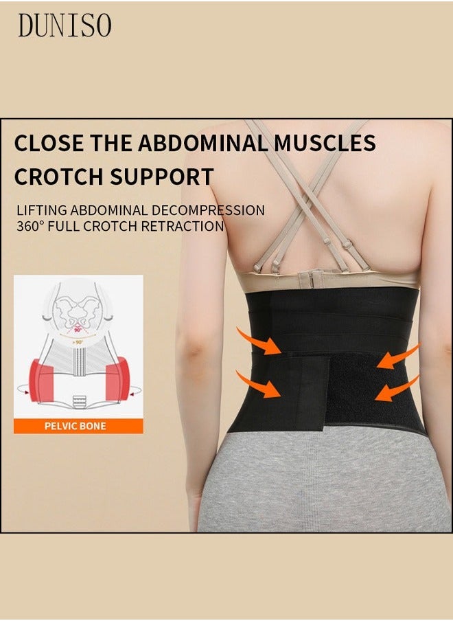 Generic 3M Waist Wrap for Stomach Waist Belt Waist Trainer for Women Post Partum with Loop Design Tightness Adjustable Invisible Tummy Bandage Wrap Waist  - Image 2