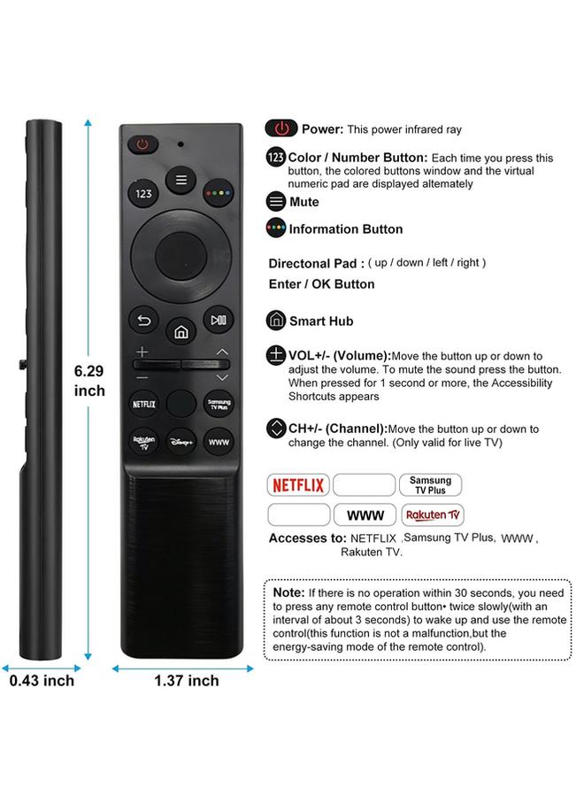 erorex Replacement Remote Control Compatible with Samsung Lcd Led Tv - Image 4