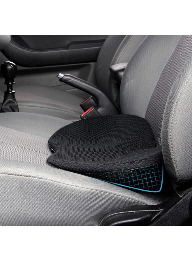 Car Seat Cushion - Memory Foam Car Seat Pad - Sciatica  Lower Back Pain Relief - Car Seat Cushions for Driving - Road Trip Essentials for Drivers(Black) - Image 4