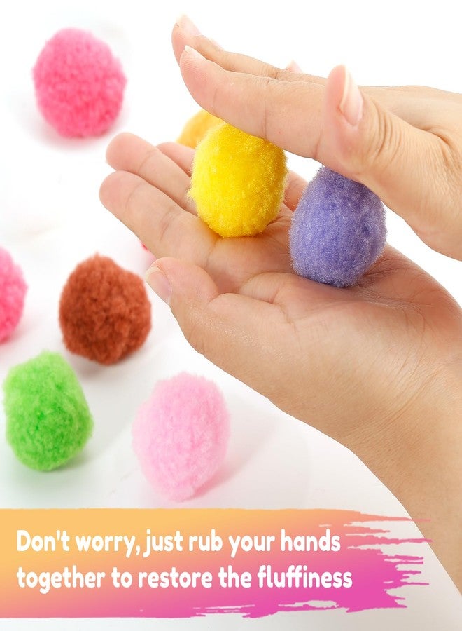 Caydo 100 Pieces 1.5 Inch Pom Poms 15 Colors Large Pompom Balls for Crafts for Kids DIY Art Creative Decoration - Image 5