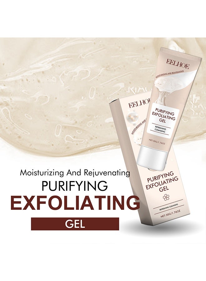 إيلهو جل تقشير منقي ، مقشر مقشر ، تنظيف عميق للوجه ، ترطيب وترطيب ، جل مرطب منقي للعناية بالوجه والجسم (50 جم / 1.76 أونصة) - Image 3