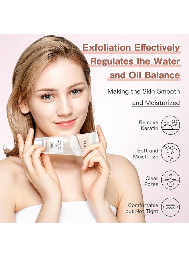 إيلهو جل تقشير منقي ، مقشر مقشر ، تنظيف عميق للوجه ، ترطيب وترطيب ، جل مرطب منقي للعناية بالوجه والجسم (50 جم / 1.76 أونصة) - Image 5