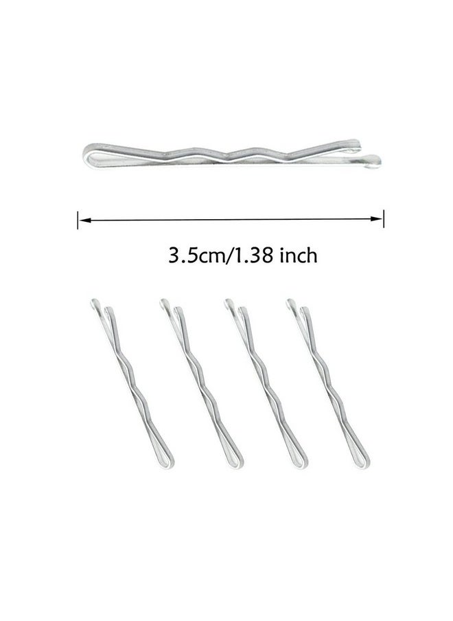 YINGFENG 220 Ct 1.38 Inch Mini Silver Gray Cute Bobby Pins With Metal Box Small Hair Bobby Pins For Buns Yingfeng Premium Gray Hair Pins For Kids Girls And Women Great For All Hair Types  - Image 5