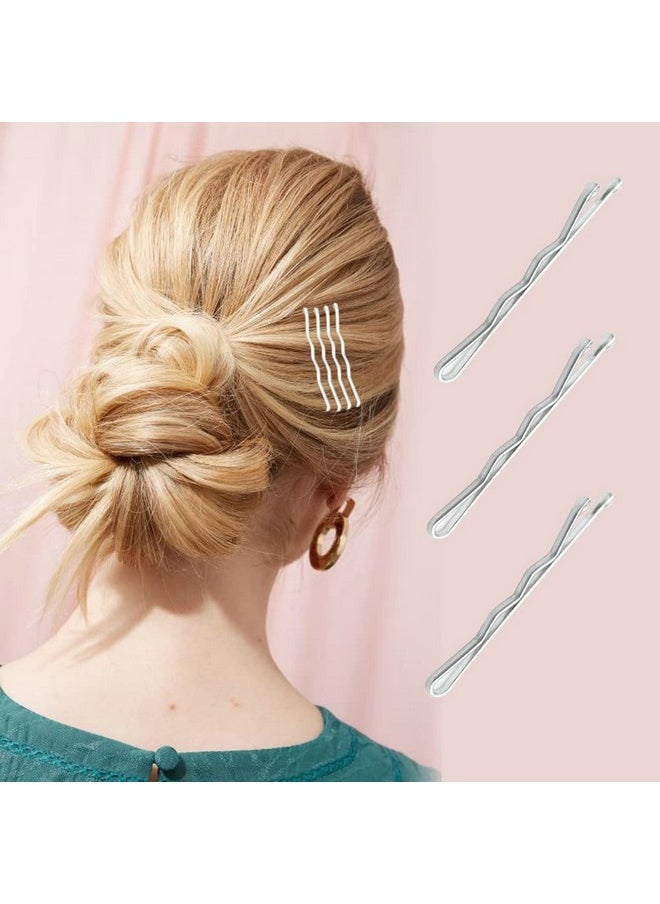 YINGFENG 220 Ct 1.38 Inch Mini Silver Gray Cute Bobby Pins With Metal Box Small Hair Bobby Pins For Buns Yingfeng Premium Gray Hair Pins For Kids Girls And Women Great For All Hair Types  - Image 4