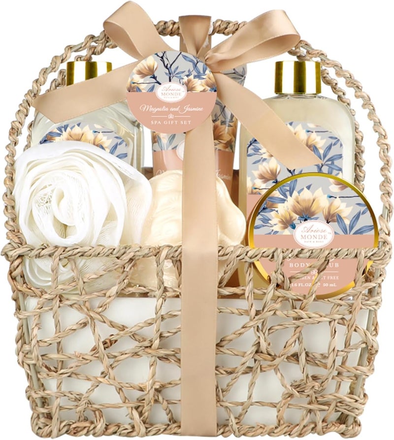 ArioseMonde Magnolia & Jasmine Home Spa Gift Basket - Image 1