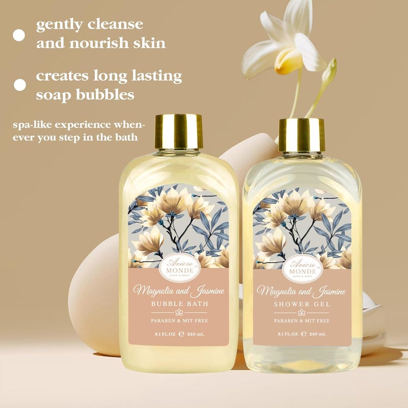 ArioseMonde Magnolia & Jasmine Home Spa Gift Basket - Image 3