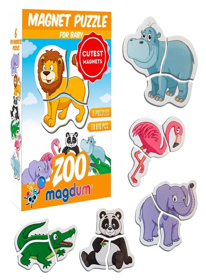 MAGDUM Zoo Magnetic Puzzles for Kids Ages 3-5 - Toddler Puzzle - Travel Toys for Kids Ages 3-5 - Magnetic Travel Games Baby Puzzle Kids Puzzle Toys - Puzzle for Preschooler Magnet Puzzles Games - Image 1