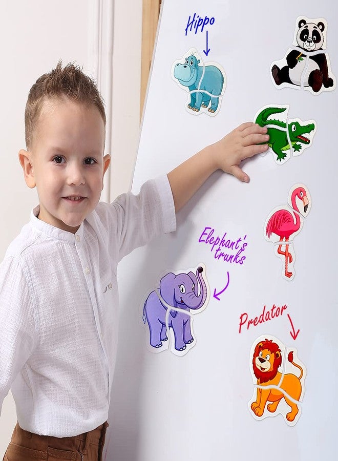 MAGDUM Zoo Magnetic Puzzles for Kids Ages 3-5 - Toddler Puzzle - Travel Toys for Kids Ages 3-5 - Magnetic Travel Games Baby Puzzle Kids Puzzle Toys - Puzzle for Preschooler Magnet Puzzles Games - Image 5