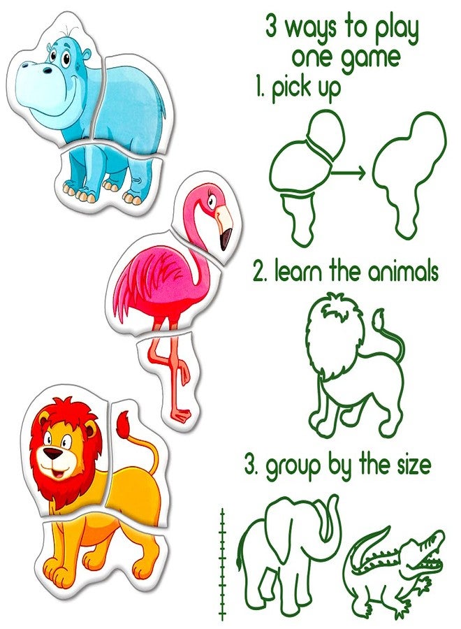 MAGDUM Zoo Magnetic Puzzles for Kids Ages 3-5 - Toddler Puzzle - Travel Toys for Kids Ages 3-5 - Magnetic Travel Games Baby Puzzle Kids Puzzle Toys - Puzzle for Preschooler Magnet Puzzles Games - Image 4