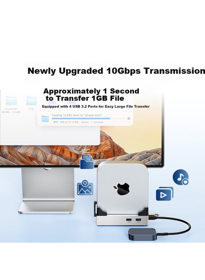 Acasis Akashis Macmini M4 Expansion Dock Hard Drive Enclosure 40gbps Hdmi Display 8tb Expansion Compatible With M4/m4pro Host Thunderbolt 4/5 Interface M003pro - Image 4