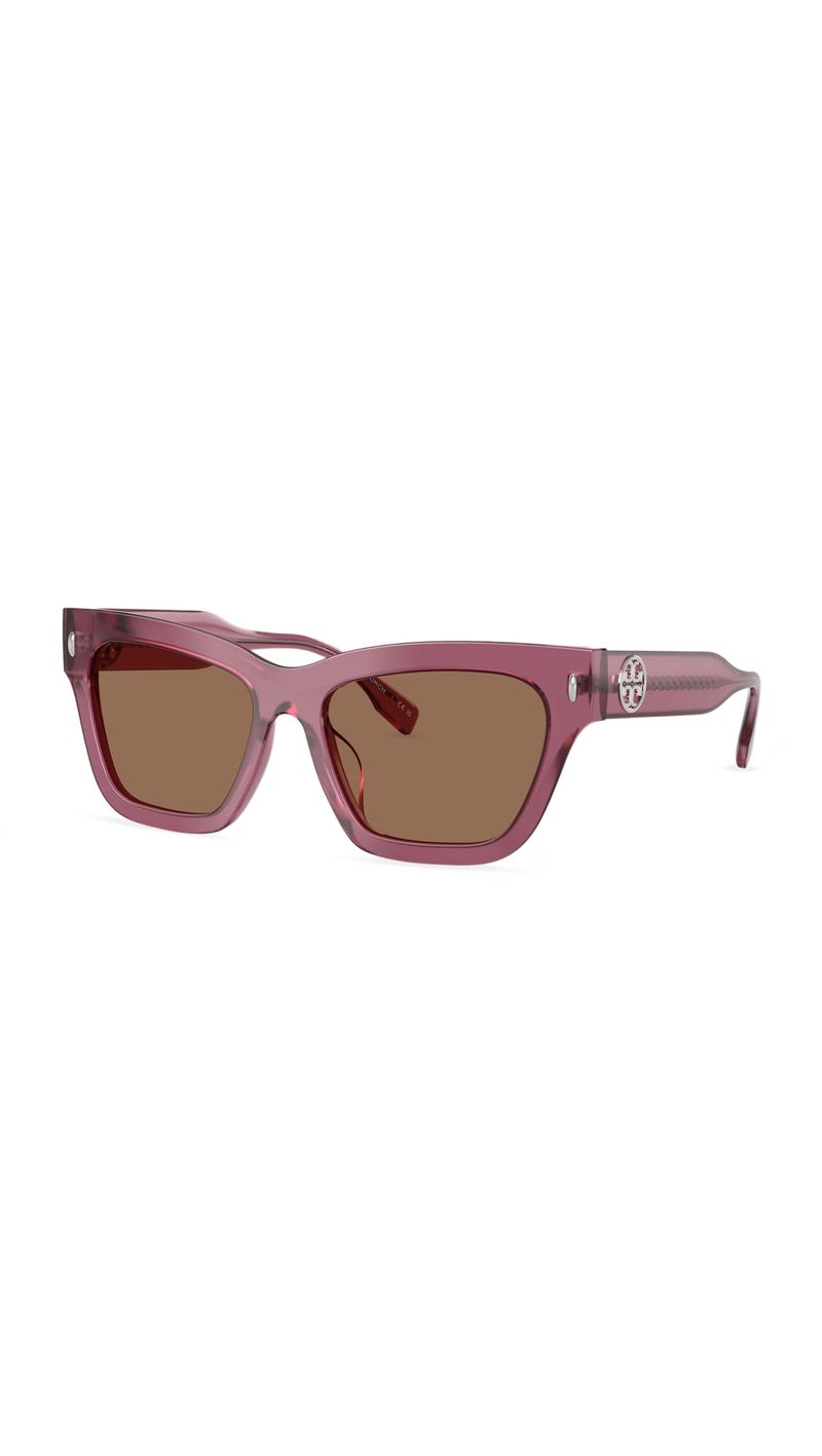 Tory Burch Brown Gradient Cat Eye Ladies Sunglasses TY7208U 172813 54 - Image 5