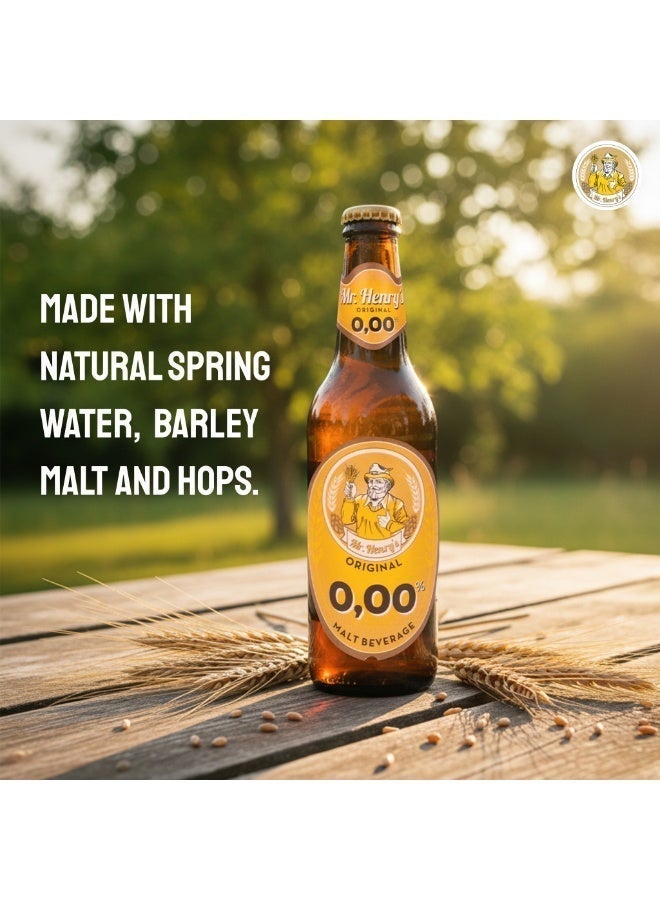 Mr Henrys Mr. Henry’s 0.00% Alcohol-Free Malt Beverage | Non Alcoholic Beer UAE | 330ml x 6 Pack - Image 3