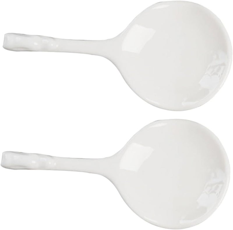 2pcs Ceramic Spoon and Chopstick Rest Sturdy Compact Scoop Holder for Kitchen Counter Daily Use Cooking Utensil Accessory - Image 1
