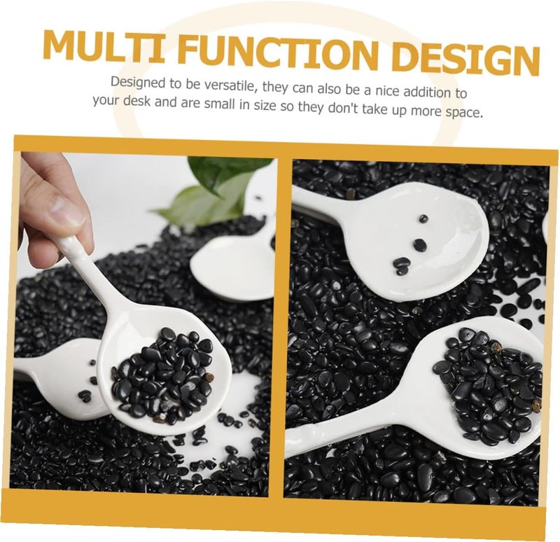 2pcs Ceramic Spoon and Chopstick Rest Sturdy Compact Scoop Holder for Kitchen Counter Daily Use Cooking Utensil Accessory - Image 5
