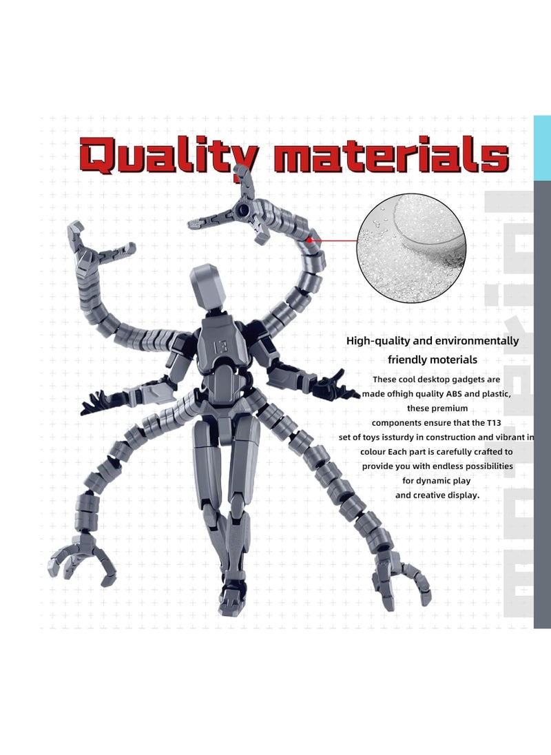 General - T13 Action Fiqure Accessories, Multi-Jointed Movable 3D Printed Toys, T13 Action Figure Desktop Decor for Home, Already Assembled T13 Action Figures (1 PCS) - Image 1