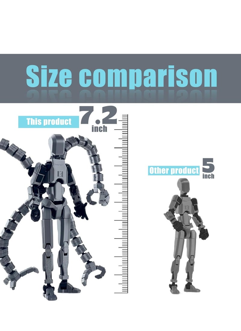 General - T13 Action Fiqure Accessories, Multi-Jointed Movable 3D Printed Toys, T13 Action Figure Desktop Decor for Home, Already Assembled T13 Action Figures (1 PCS) - Image 1