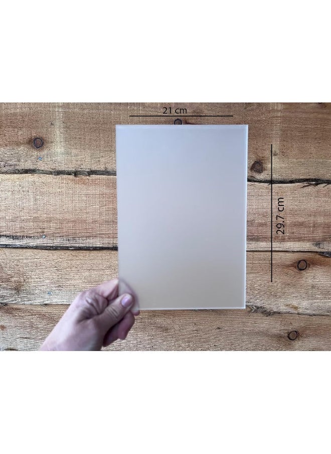 Horoof Home Horoof Home® Clear Acrylic Sheet - 21x29.7 cm, 3mm Thick, Durable & Lightweight Plexiglass Panel for DIY, Crafting, and Laser Cutting  - Image 2