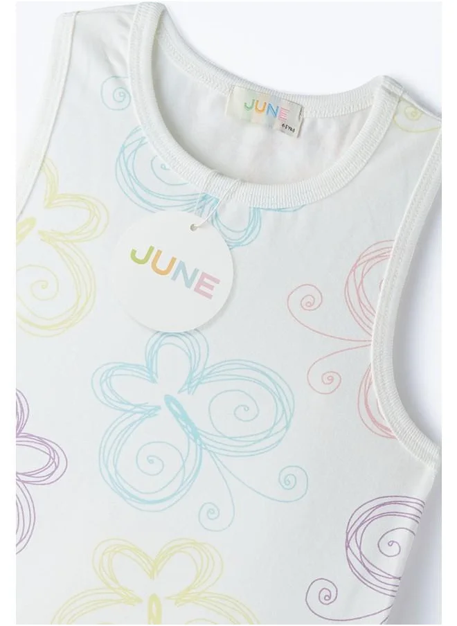 JUNE June Girl Suspender Sporty Set Multicolor