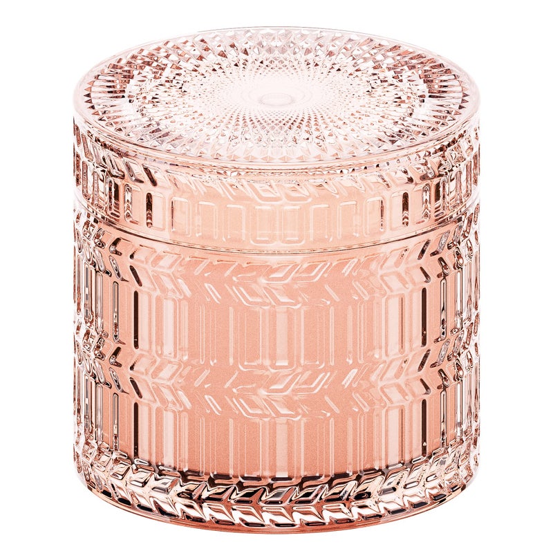 Hidden Label Sandalwood Rose Scented Candle for Home Scented, Santal Wood Wick Decorative Candles, Aromatherapy Candles for Women, Pink Soy Candles Non Toxic Candle, 7.4 oz 55 Hours Long Burn time - Image 1