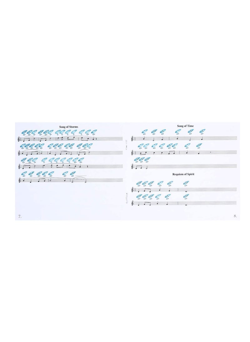 null - Ocarina with Song Book (Songs From the Legend of Zelda), 12 Hole Alto C Zelda Ocarinas Play by Link Triforce Gift for Zelda Fans with Display Stand (Ocarina flute, blue) - Image 1