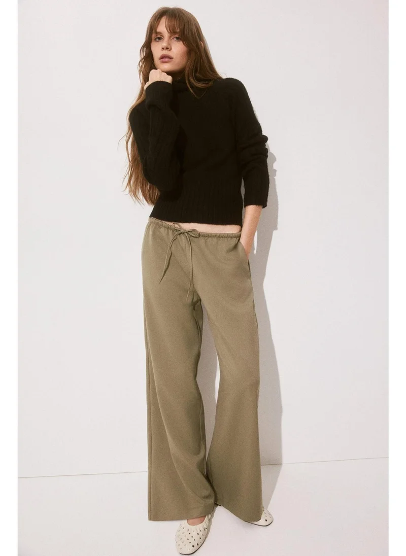 H&M Twill drawstring trousers
