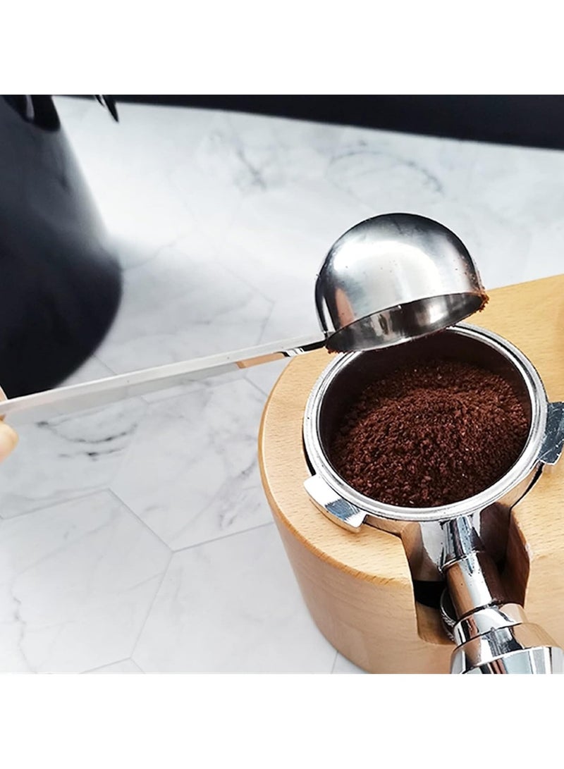 ملعقة قهوة / ملعقة دك مسحوق القهوة، ملعقة قهوة 2 في 1 من الفولاذ المقاوم للصدأ - Image 4