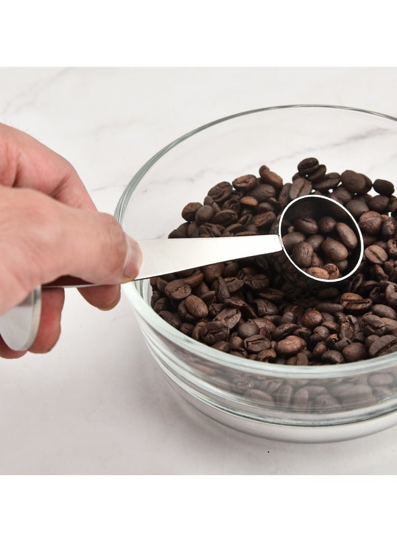 ملعقة قهوة / ملعقة دك مسحوق القهوة، ملعقة قهوة 2 في 1 من الفولاذ المقاوم للصدأ - Image 3