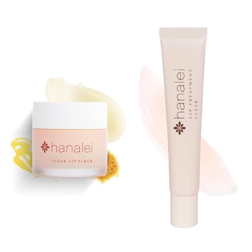 Hanalei Lip Care Products Set Duo – Sugar Lip Scrub & Kukui Oil Lip Treatment for Dry, Cracked, Chapped Lips – Exfoliate, Hydrate & Moisturize for Soft, Smooth Lips – Natural and Cruelty-free - Image 1