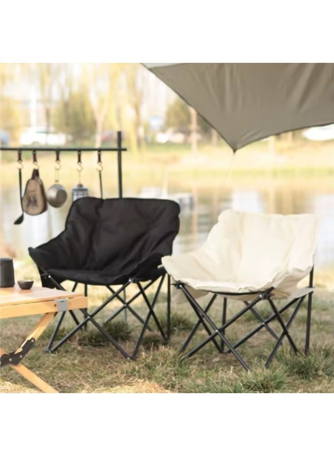 Bombay Folding Camping Chair - Padded and Comfortable (Black) (Multicolor) - Image 3