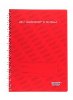 PARTNER 4-Piece A4 Size Spiral Binded Notebook With Assorted Plastic Covers  - Image 2
