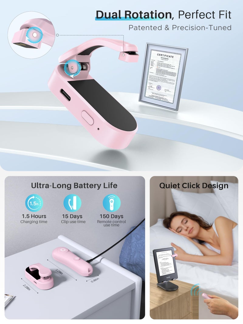 ByteWave Page Turner for Kindle with Case, 2025 New Remote Control Page Turner for Kindle Paperwhite Oasis, Clicker Accessories for Reading Novel/Comic, Compatible with iPhone, Kobo, iPad, Android Tablet-Pink - Image 4