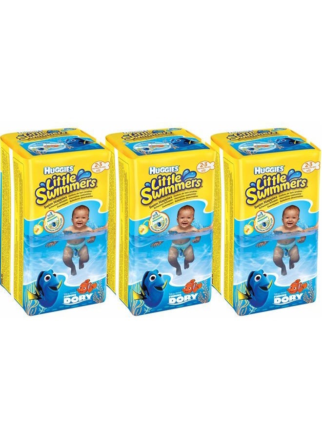 HUGGIES Huggies Little Swimmers Disposable Swim Diapers, X-Small (7lb-18lb.), (3 x 12 Pants)