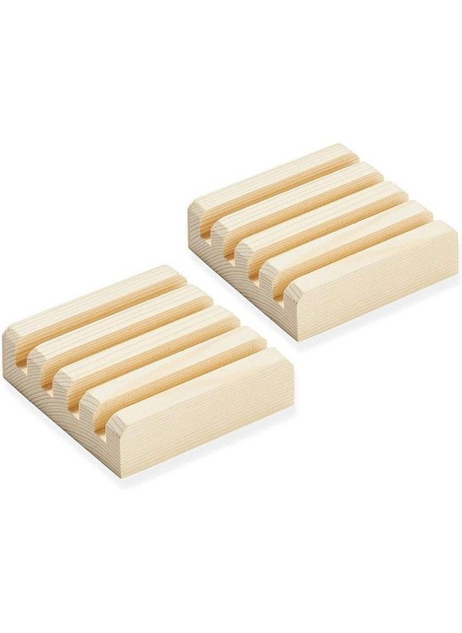 Juvale - Coaster Holders 2Pack Coaster Display Stand Hold Up To 4 Coaster 3.9Inch Wood Coaster Holder Fit Square Round Coaster For Kitchen Dining Table Home Decoration Housewarming Gift - Image 1